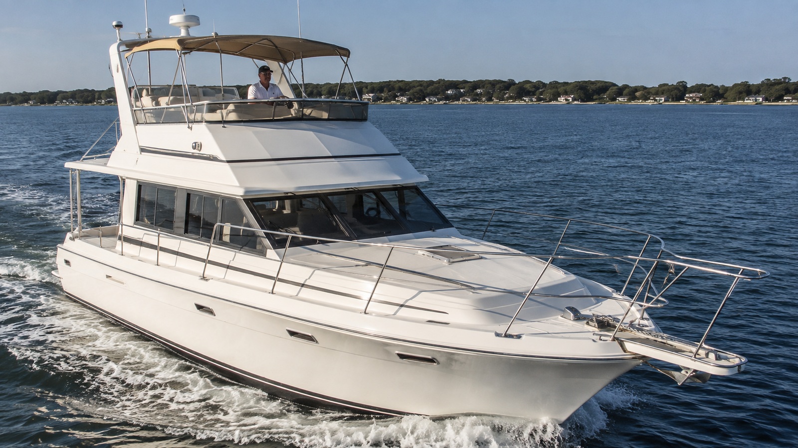 sea ray 350 sedan bridge elevated exterior 06