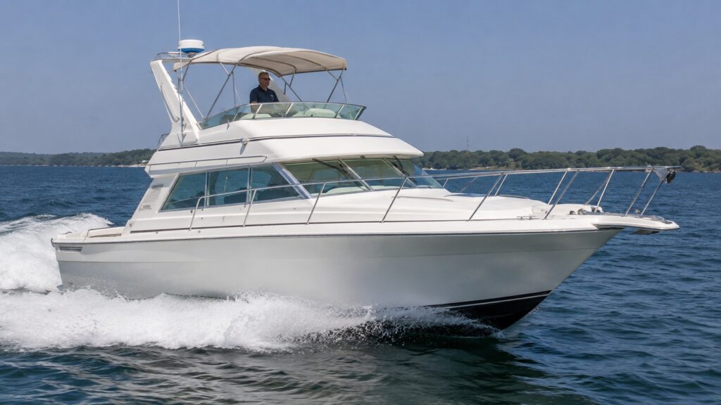sea ray 350 sedan bridge running hero 01