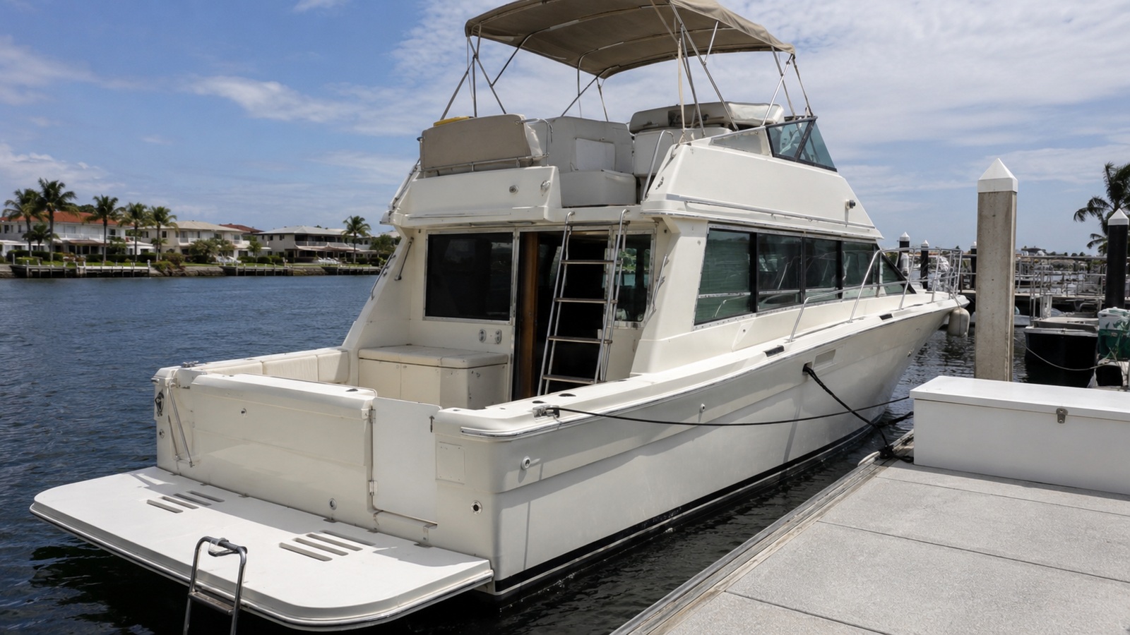 sea ray 350 sedan bridge swim platform 10