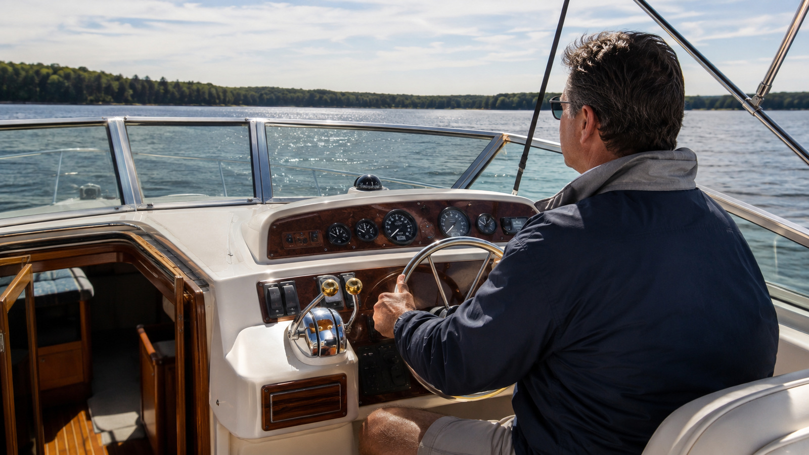 sea ray 360 aft cabin helm running 01