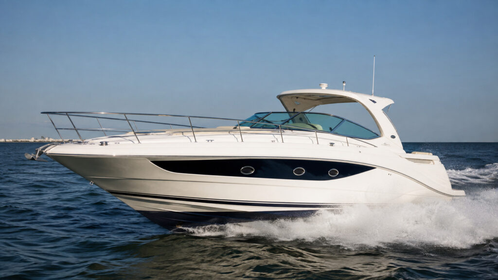 sea ray 380 express cruiser running hero 01