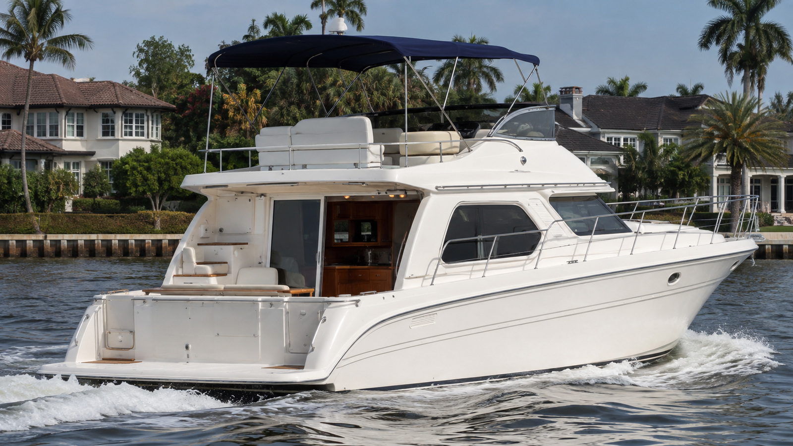 sea ray 400 aft cabin waterfront cruising 01