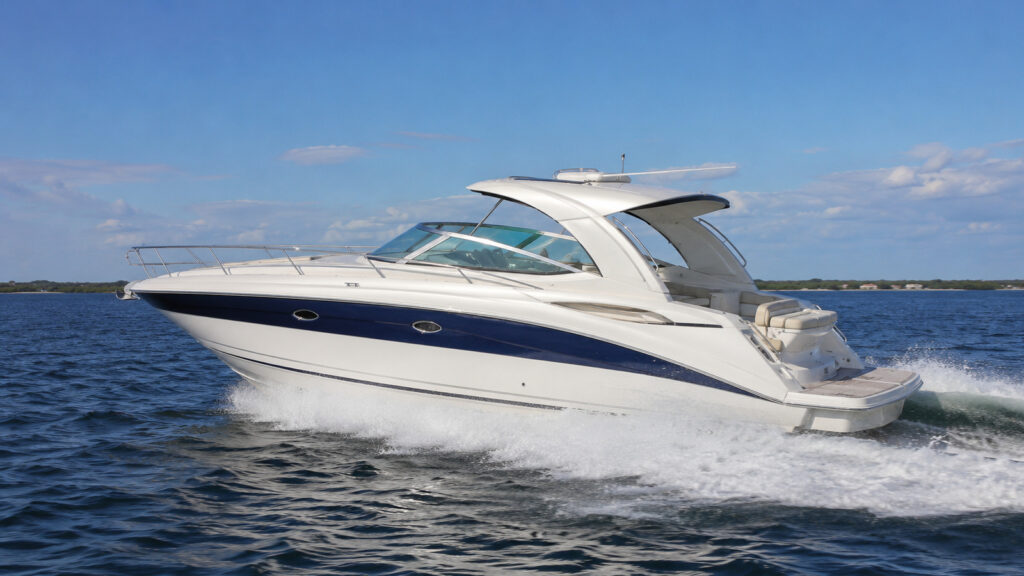 sea ray 400 express cruiser running hero 01