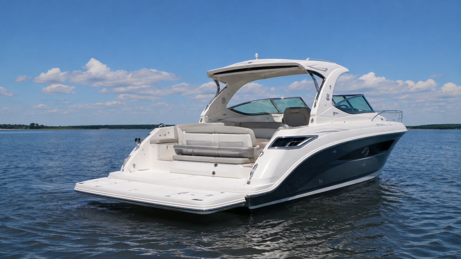 sea ray 410 express cruiser swim platform 09