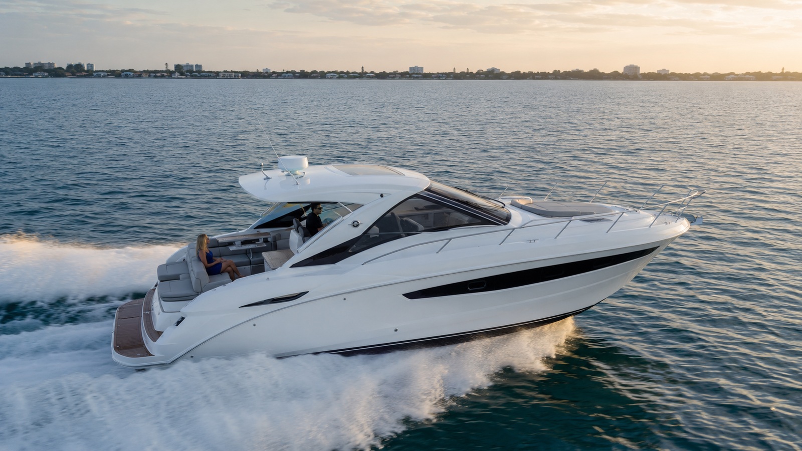 sea ray 410 sport yacht elevated exterior 08