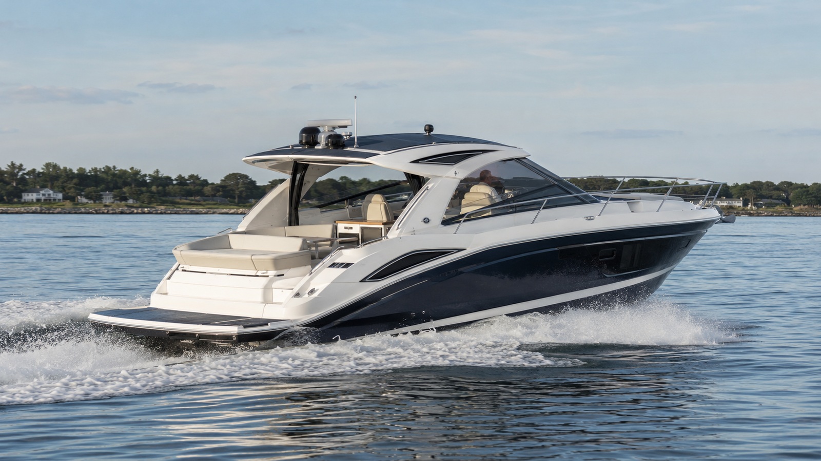 sea ray 410 sport yacht premium exterior hero 25