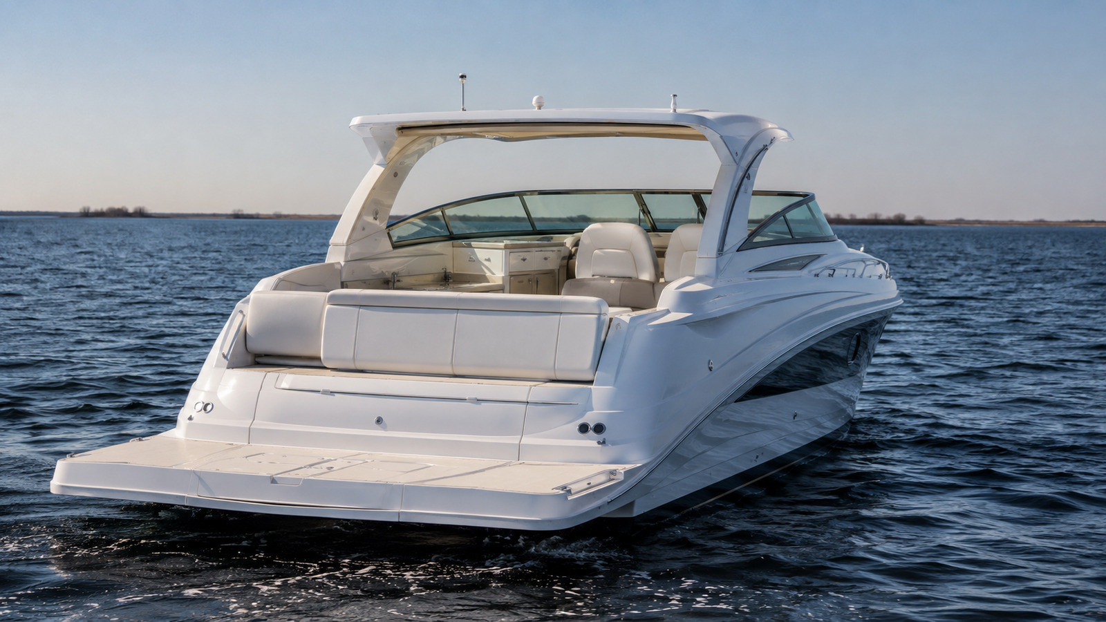 sea ray 420 express cruiser swim platform 09