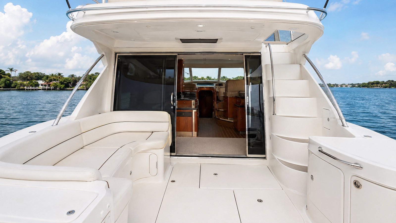 sea ray 420 sedan bridge aft deck 09