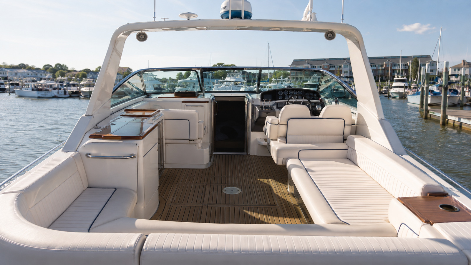 sea ray 440 express cruiser cockpit wide 07