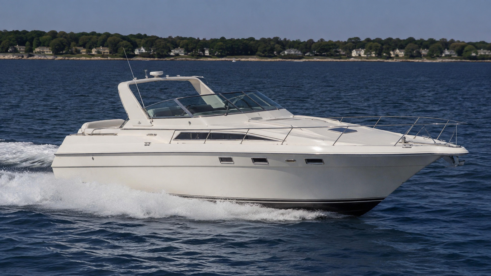 sea ray 460 express cruiser blue water running 25
