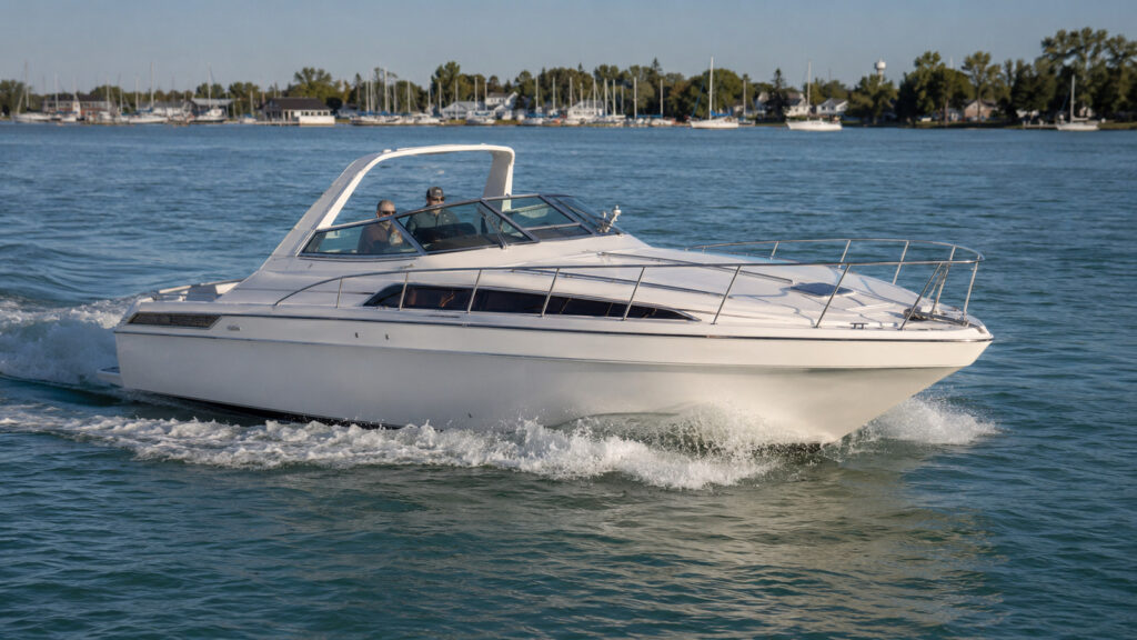 sea ray 460 express cruiser running hero 01