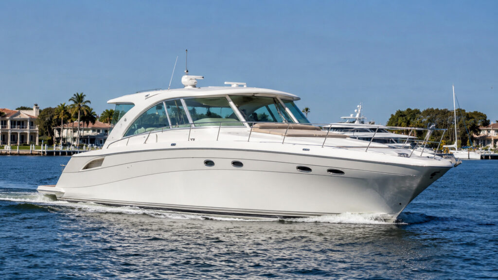 sea ray 480 motor yacht running hero 01