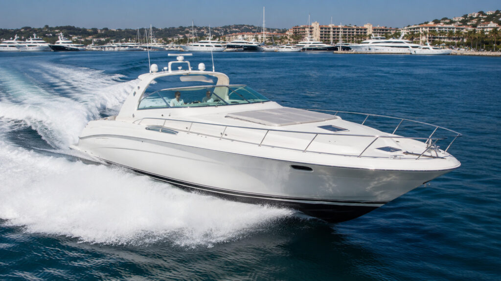 sea ray 500 express cruiser running hero 01