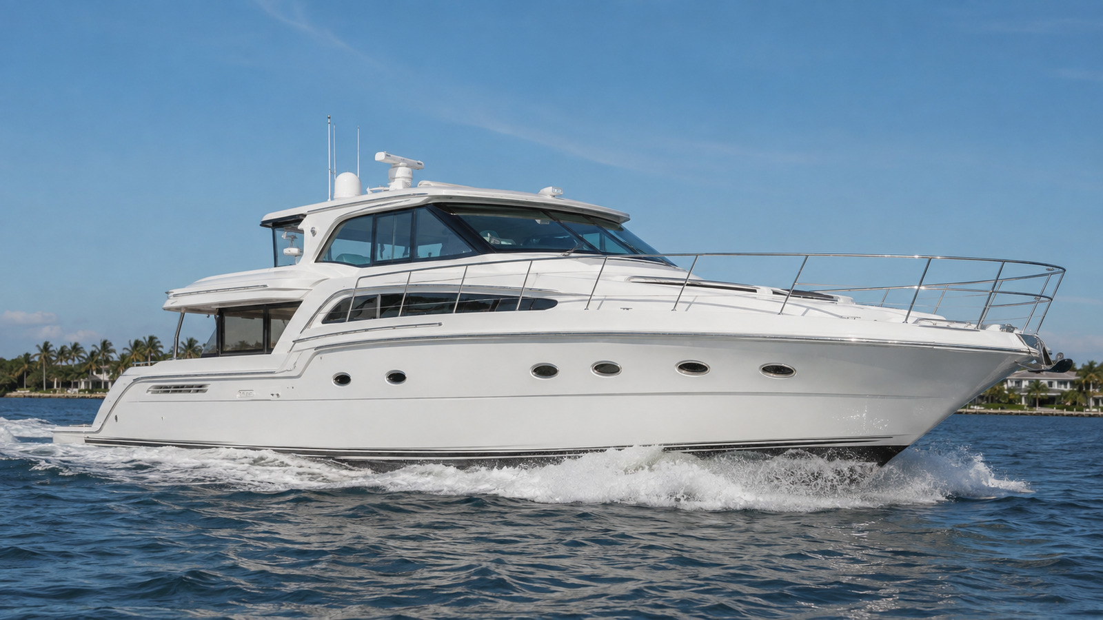 sea ray 550 motor yacht front quarter running 02