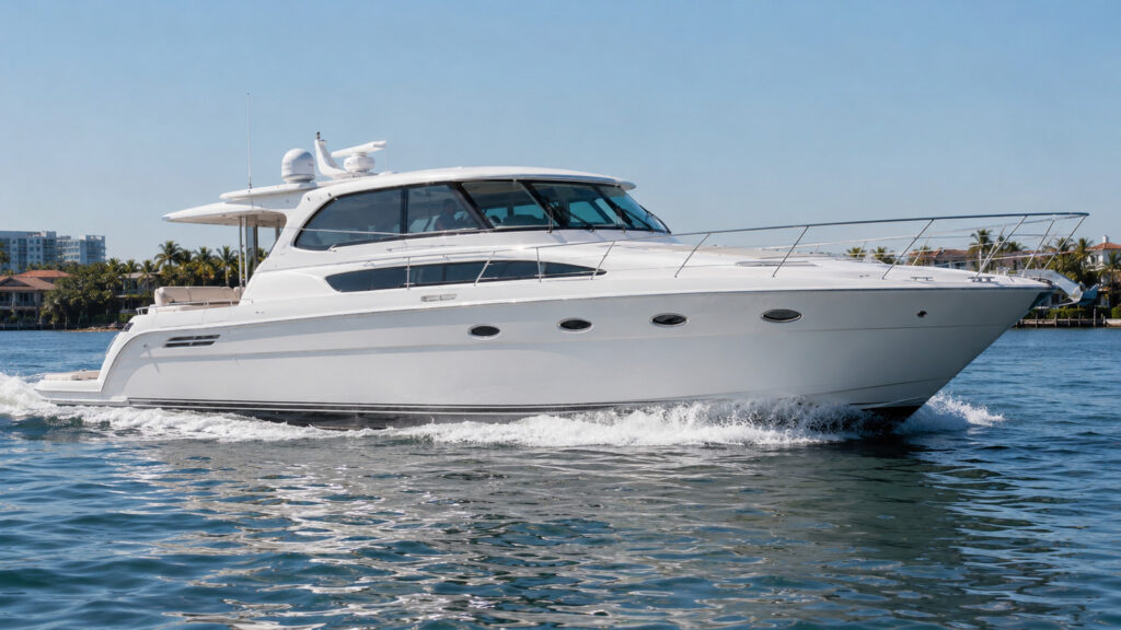 sea ray 550 motor yacht running hero 01