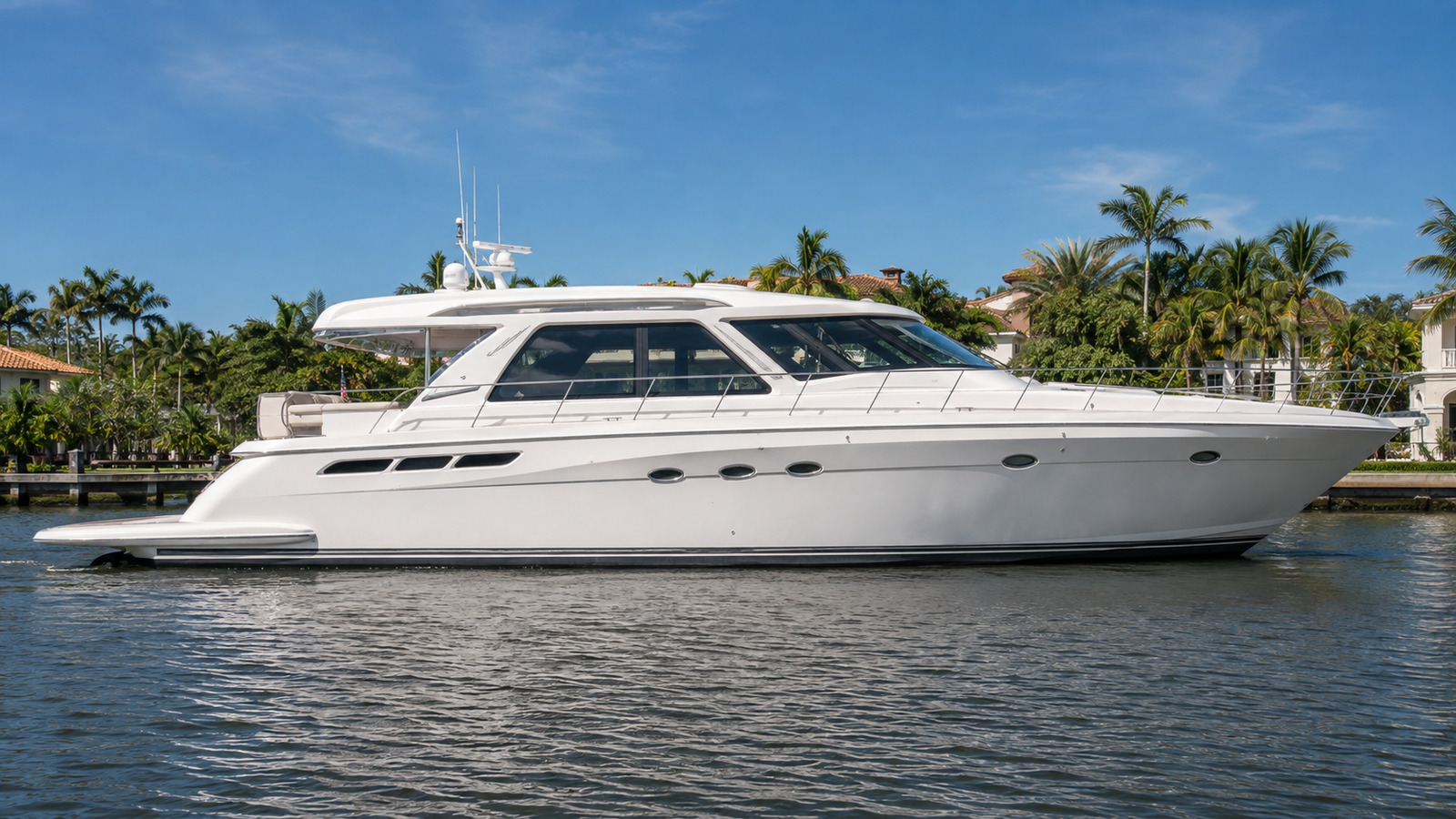 sea ray 550 motor yacht side profile running 04
