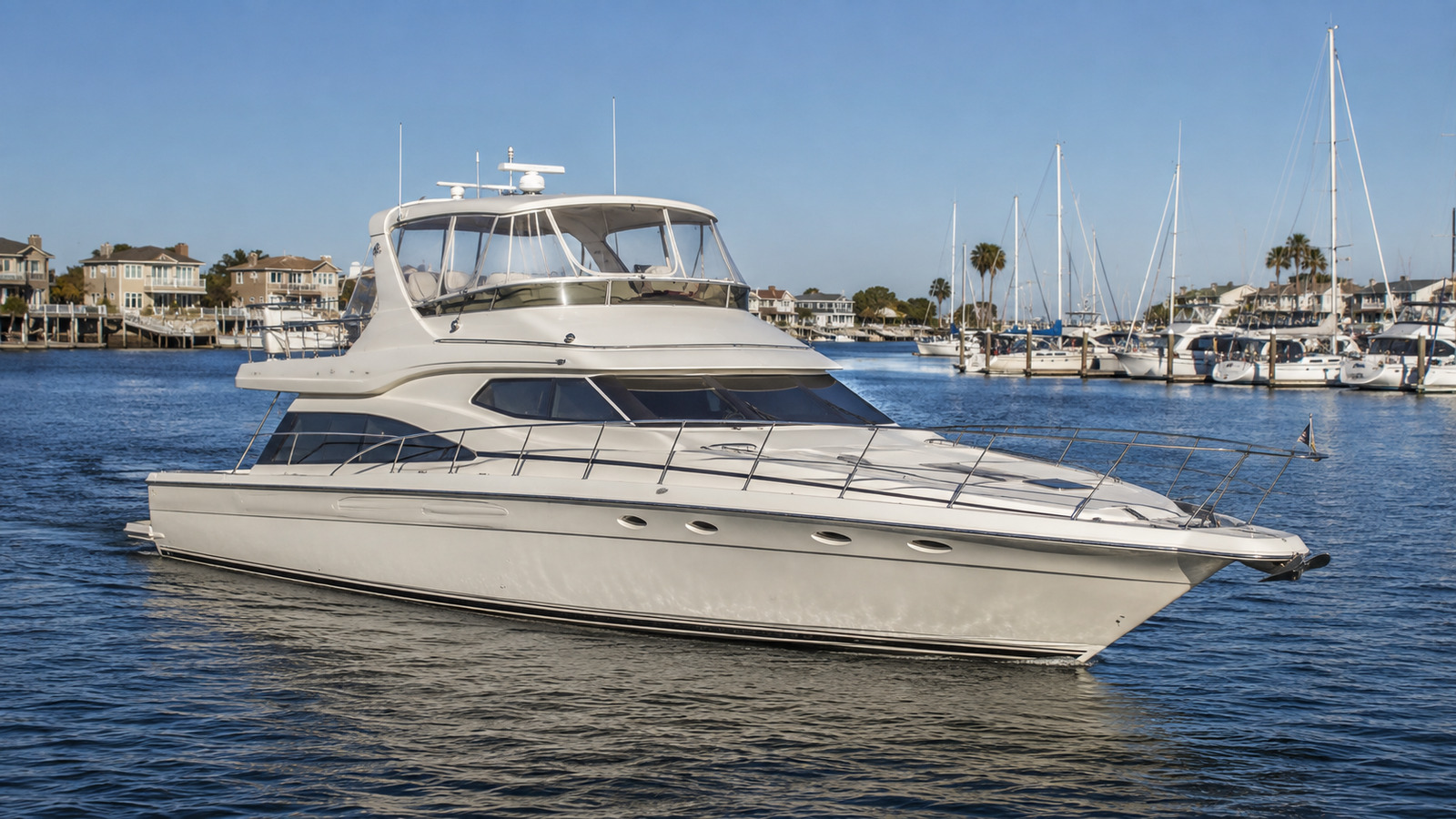 sea ray 550 sedan bridge marina arrival 06