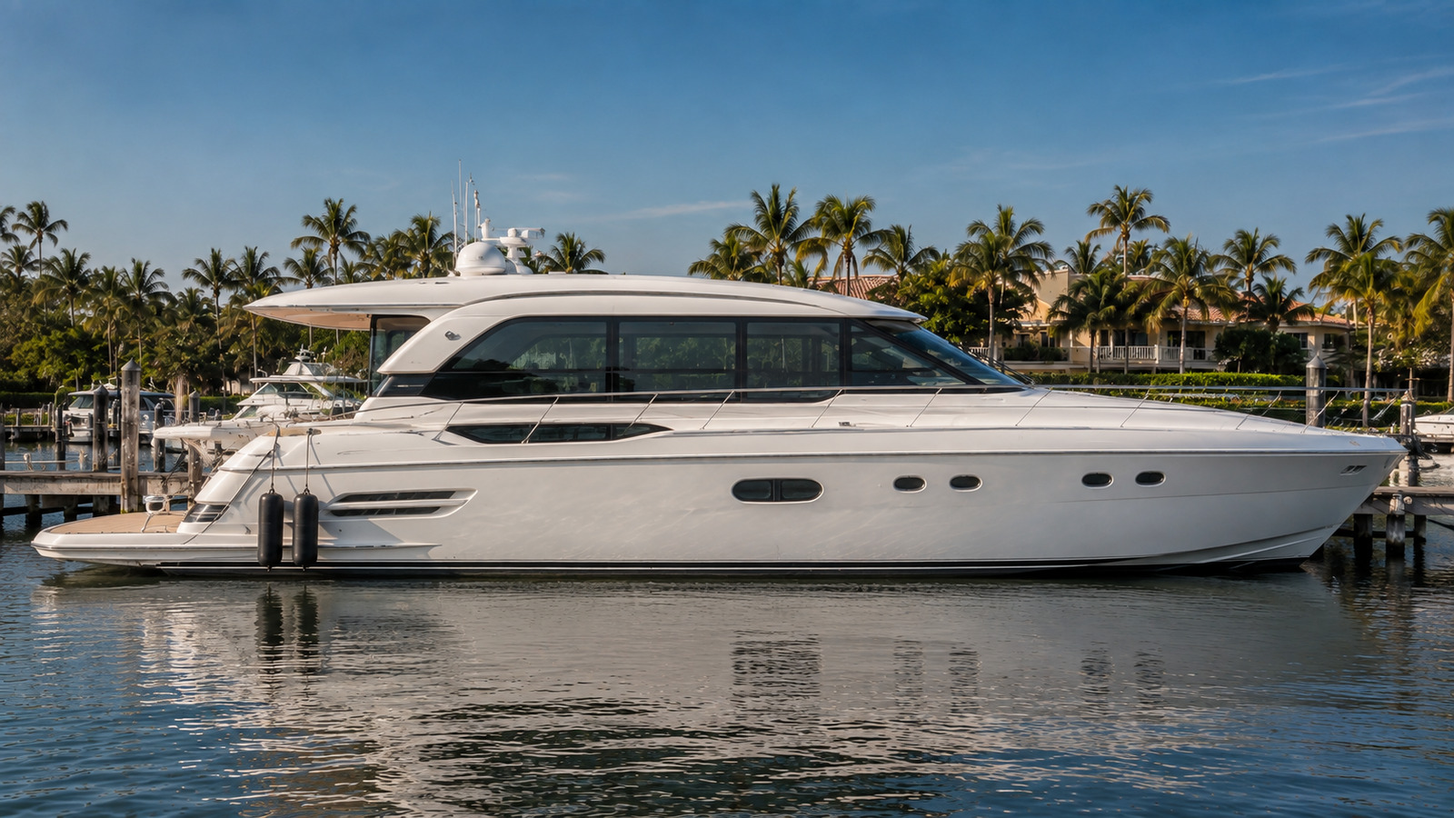 sea ray 560 motor yacht dockside profile 06