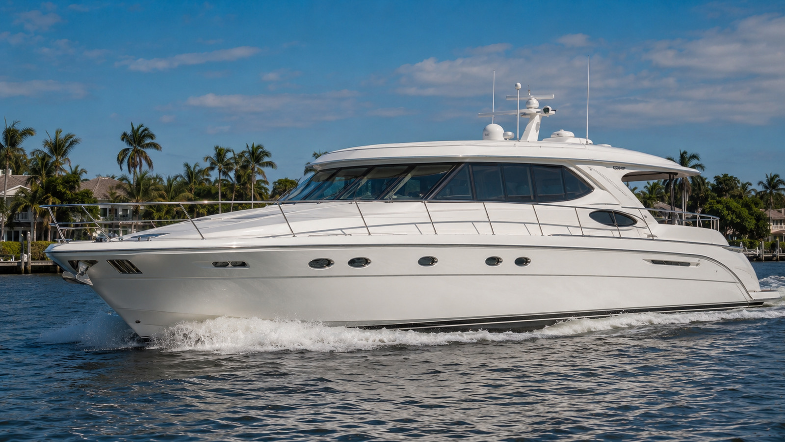 sea ray 560 motor yacht front quarter running 02