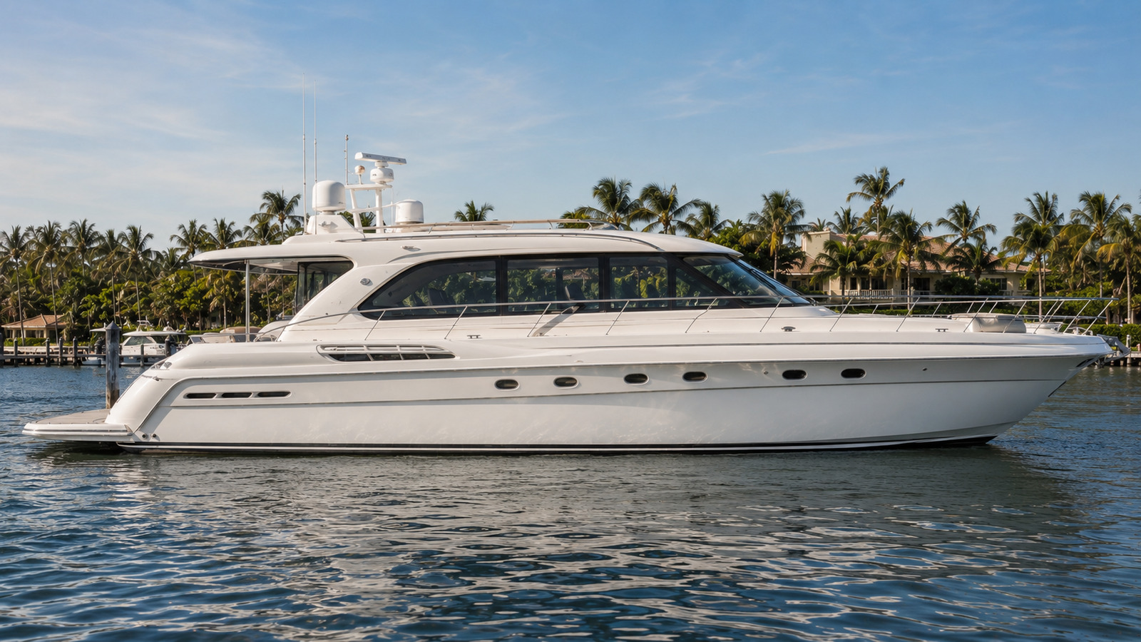 sea ray 560 motor yacht side profile running 04