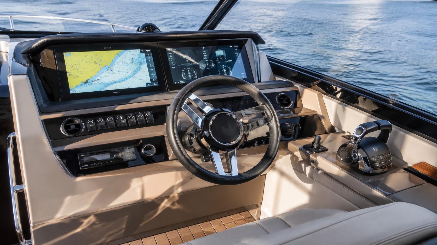 sea ray amberjack helm interior 13