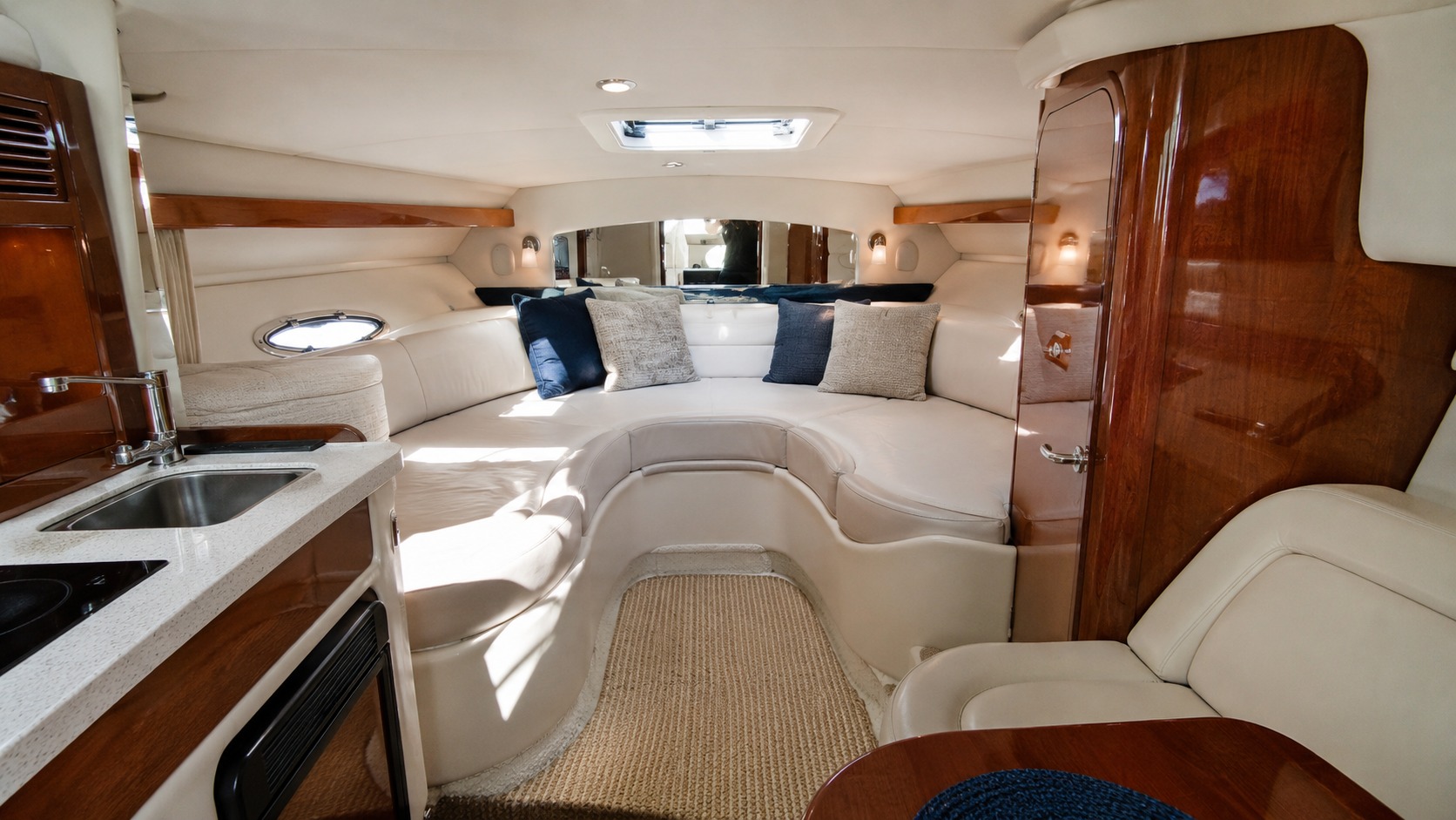 sea ray express cruiser cabin interior 15