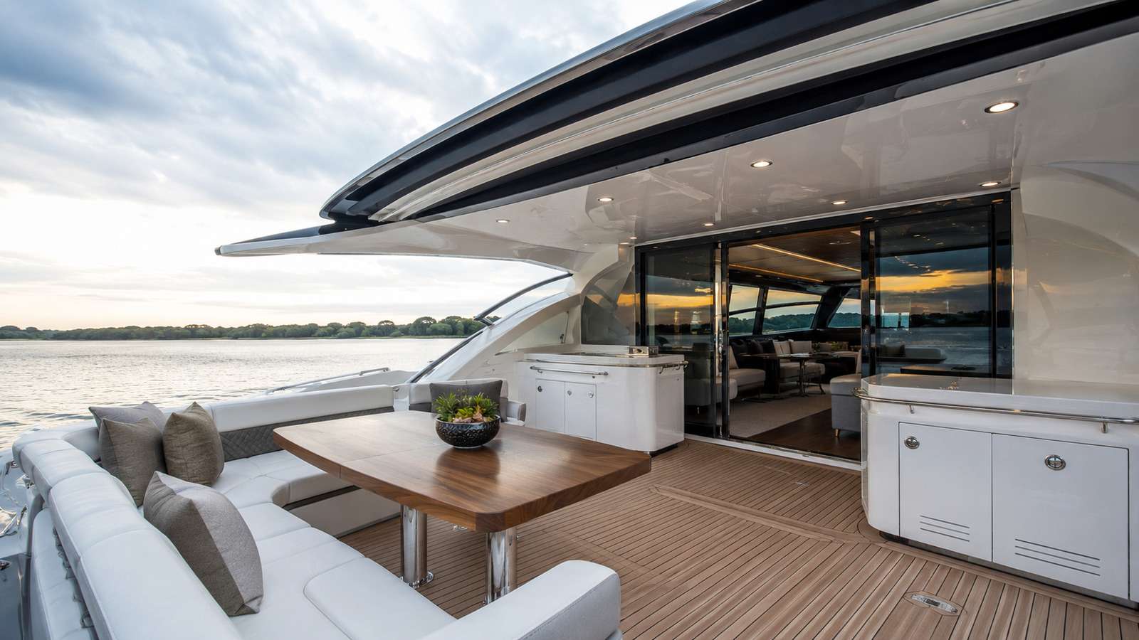 sea ray l590 aft entertaining space 08