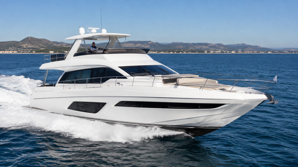 sea ray l590 fly flagship running hero 01