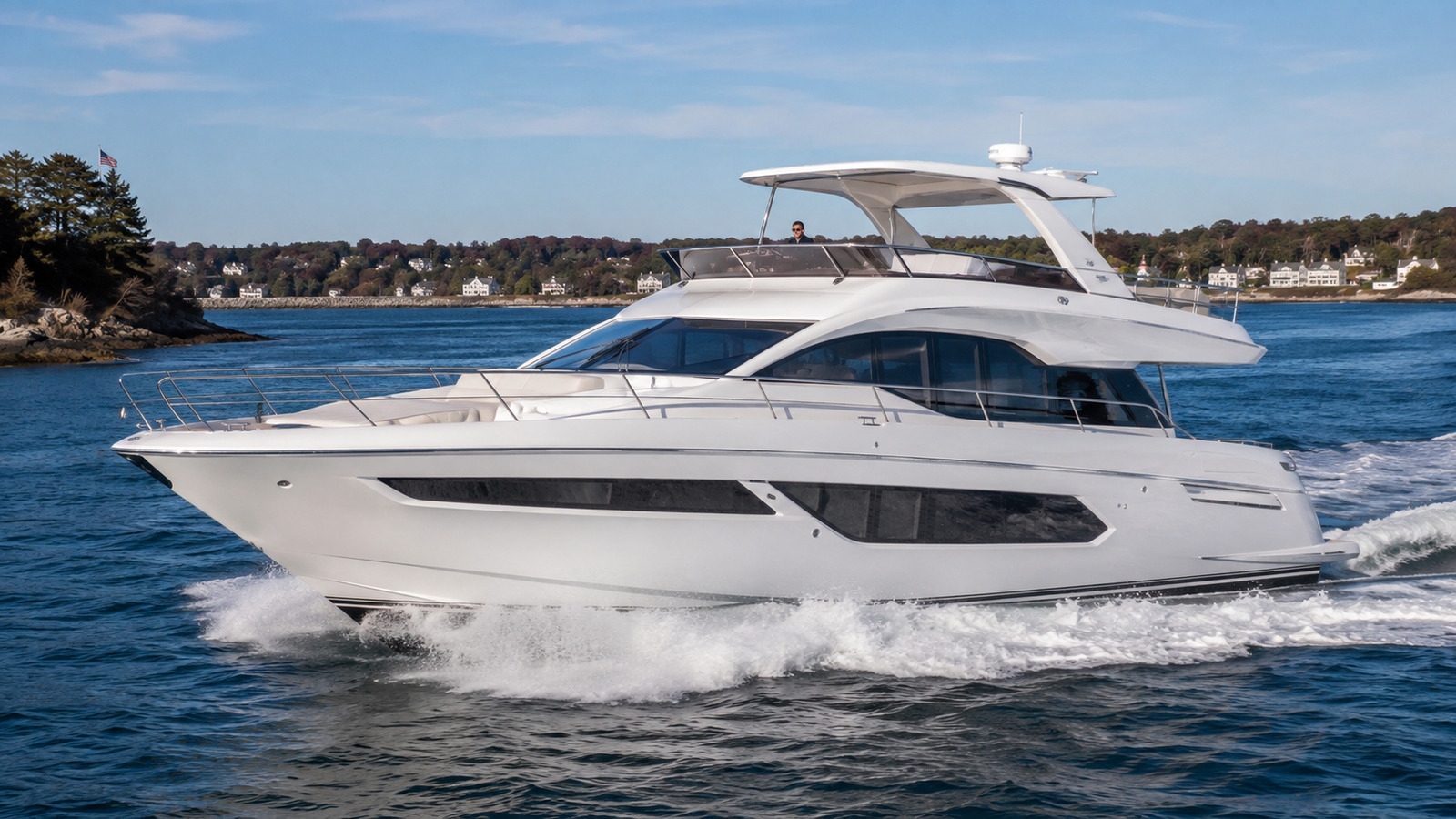 sea ray l590 fly front quarter running 02