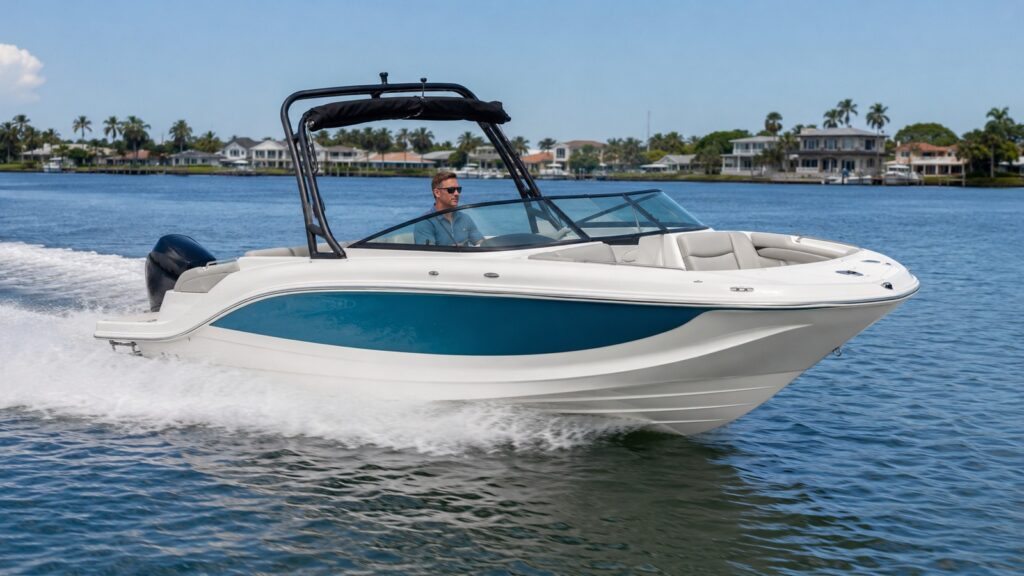 sea ray sdx 230 outboard running hero 01