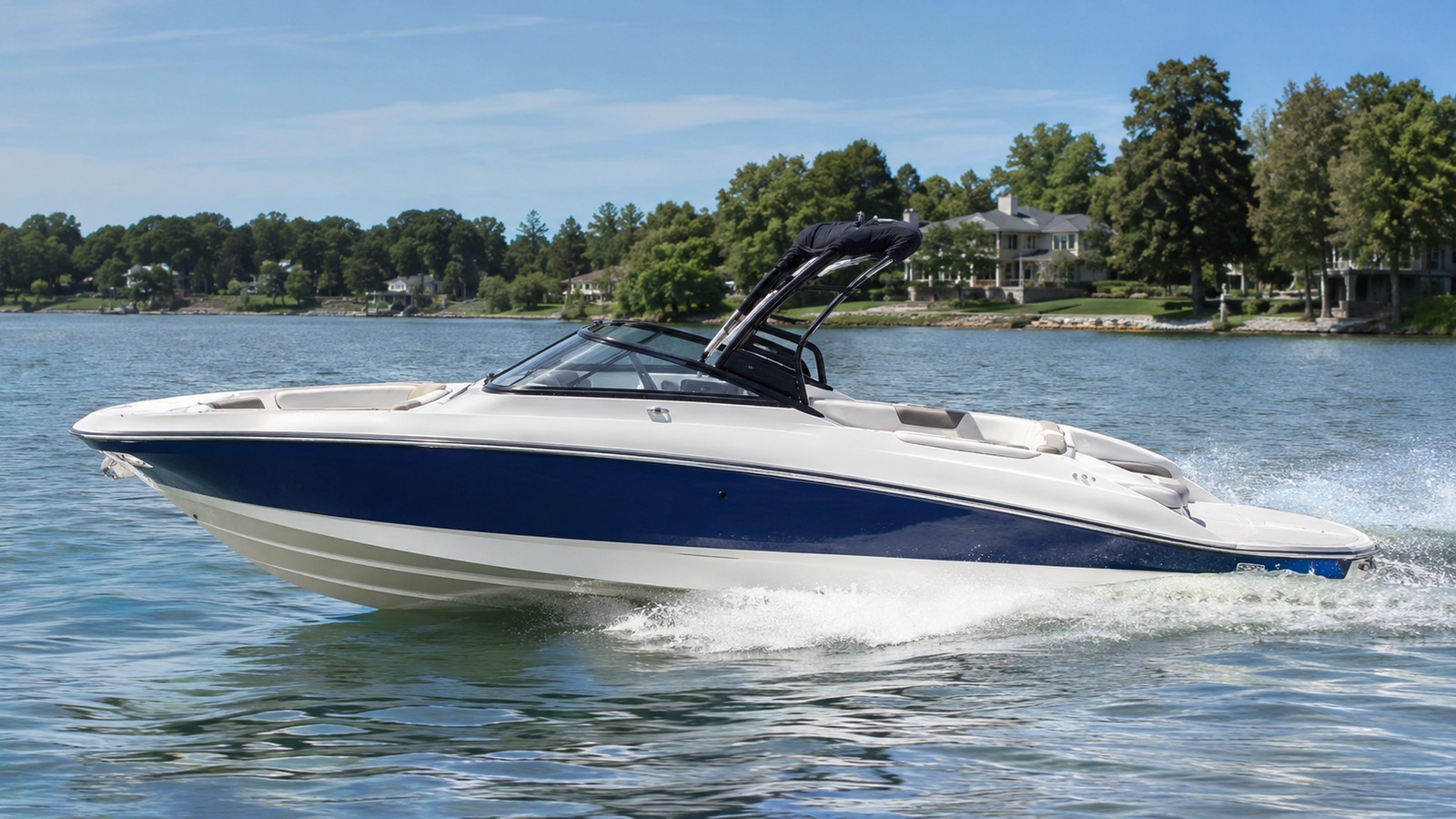sea ray sdx 230 side profile running 04