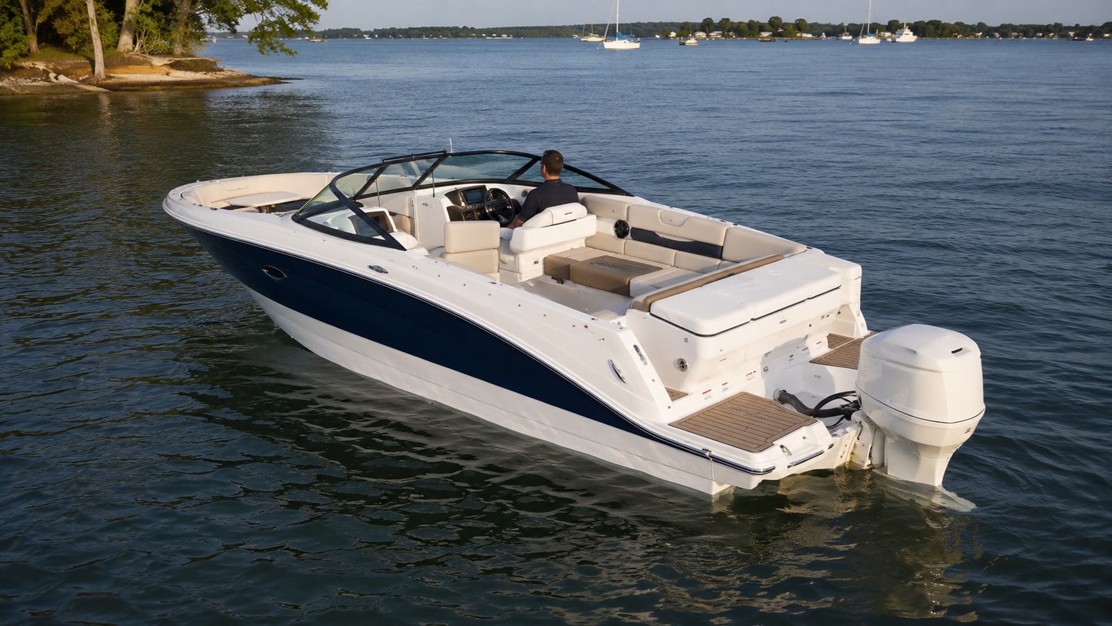 sea ray sdx 270 outboard elevated exterior 06