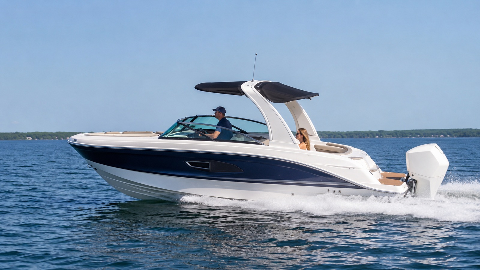 sea ray sdx 270 outboard side profile running 04