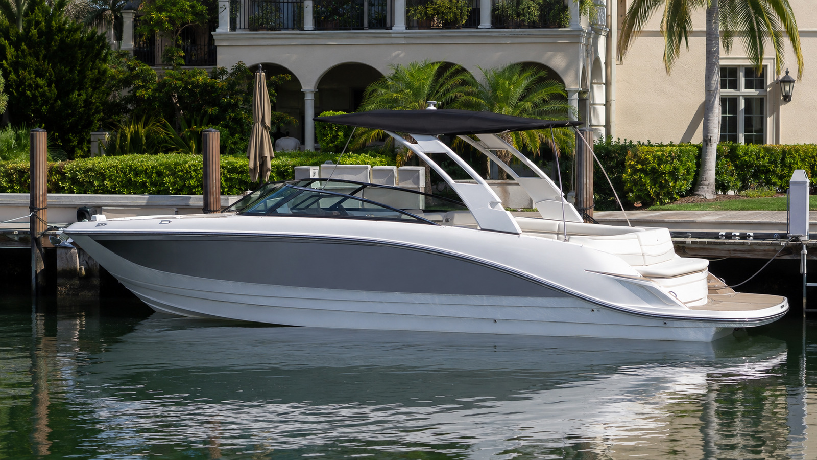 sea ray sdx 290 dockside profile 05