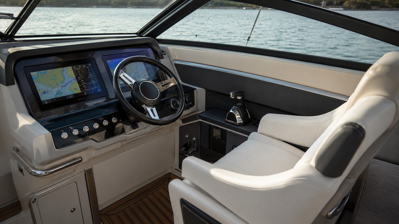 sea ray sdx helm interior 13