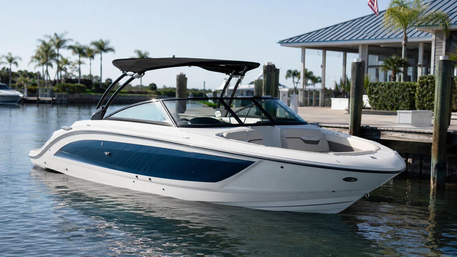 sea ray slx 260 surf marina front quarter 08
