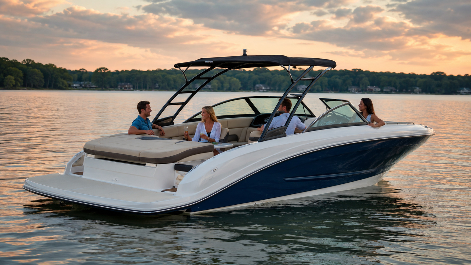 sea ray slx 260 surf sunset entertaining 25