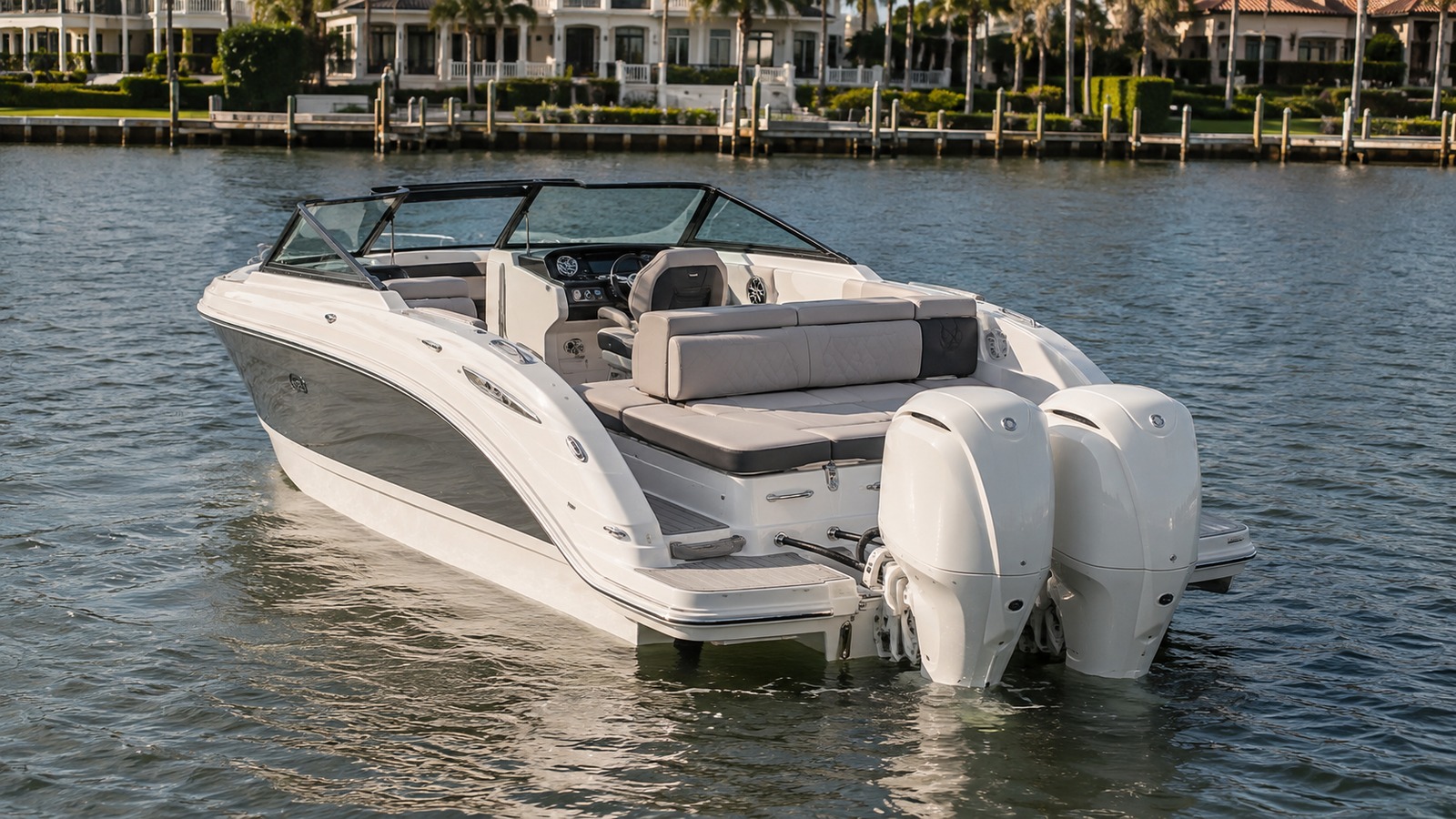 sea ray slx 310 outboard transom seating 10