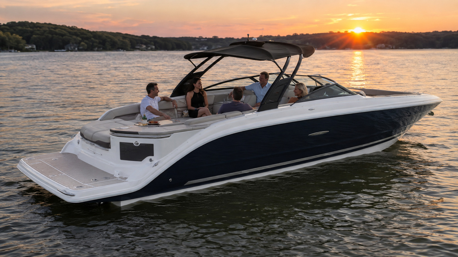 sea ray slx 310 sunset entertaining 25
