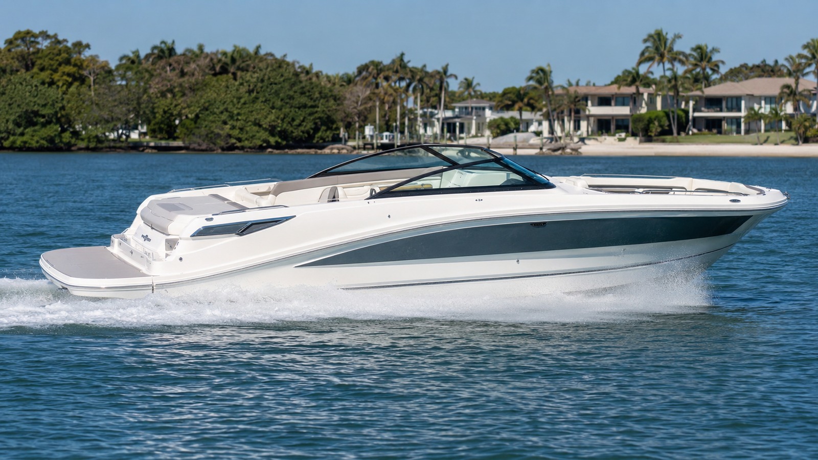 sea ray slx 350 side profile running 04