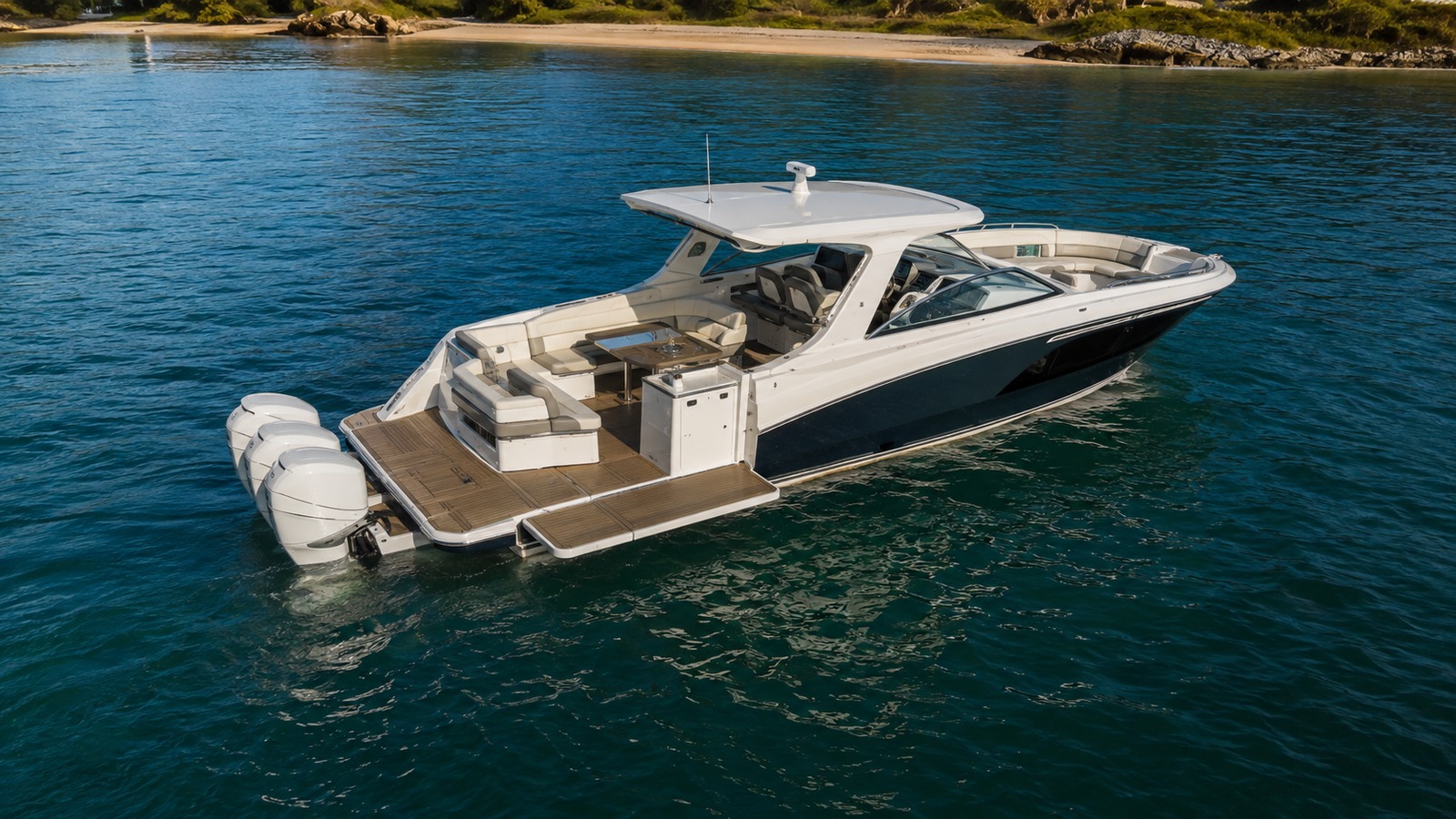 sea ray slx 400 outboard elevated exterior 06