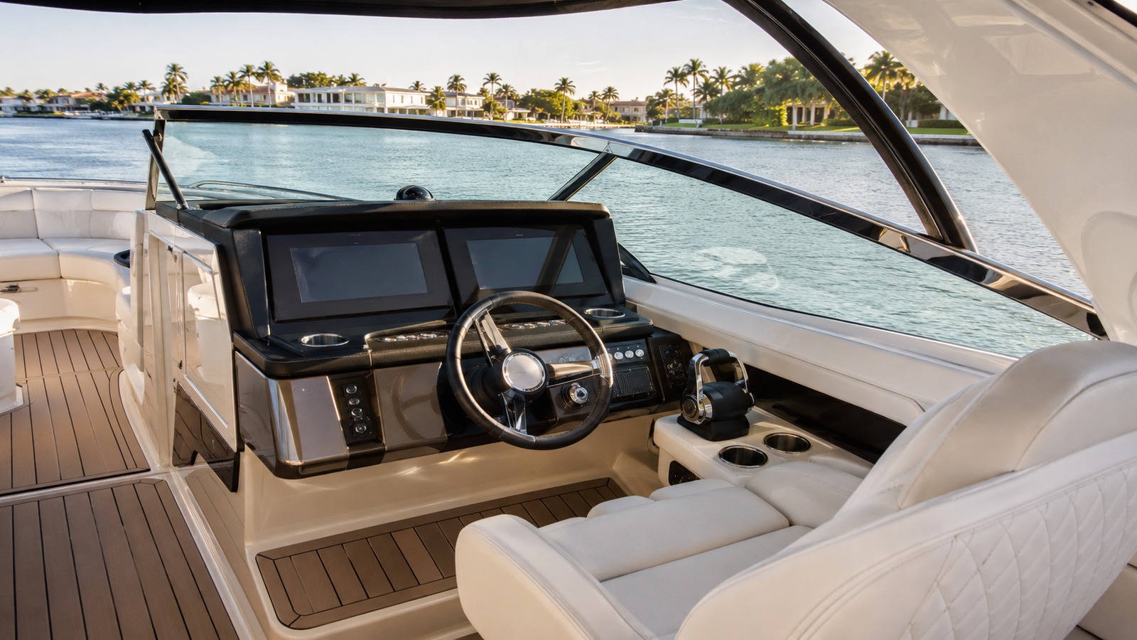 sea ray slx 400 outboard helm detail 09