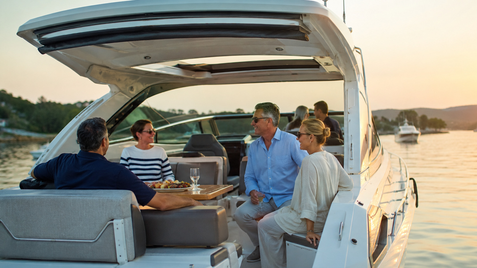 sea ray sport yacht aft deck social 11