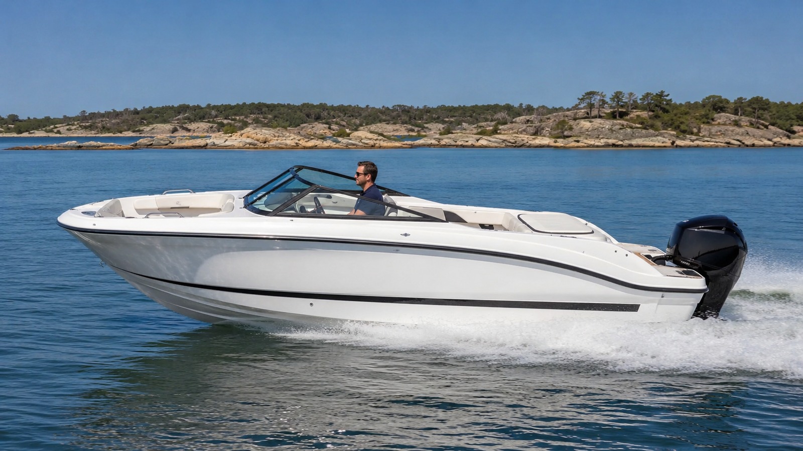 sea ray spx 190 outboard side profile running 04