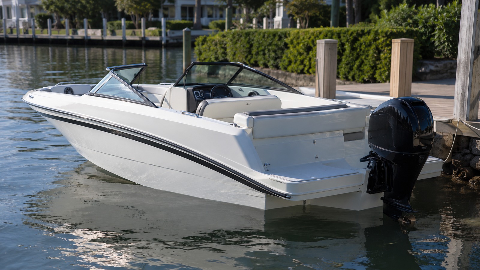 sea ray spx 190 outboard stern quarter dockside 07