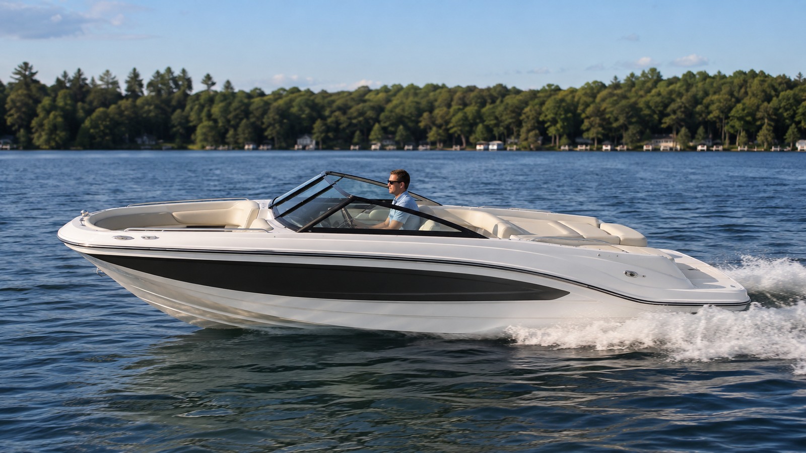 sea ray spx 210 side profile running 04