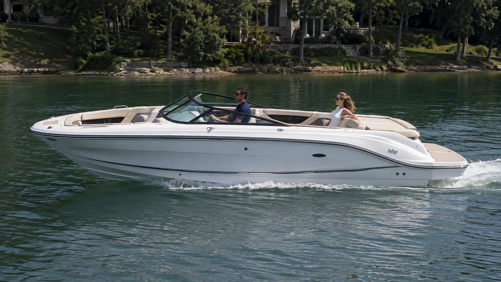 sea ray spx 230 side profile running 04