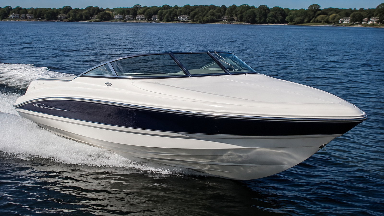 sea ray sun sport 250 front quarter running 02