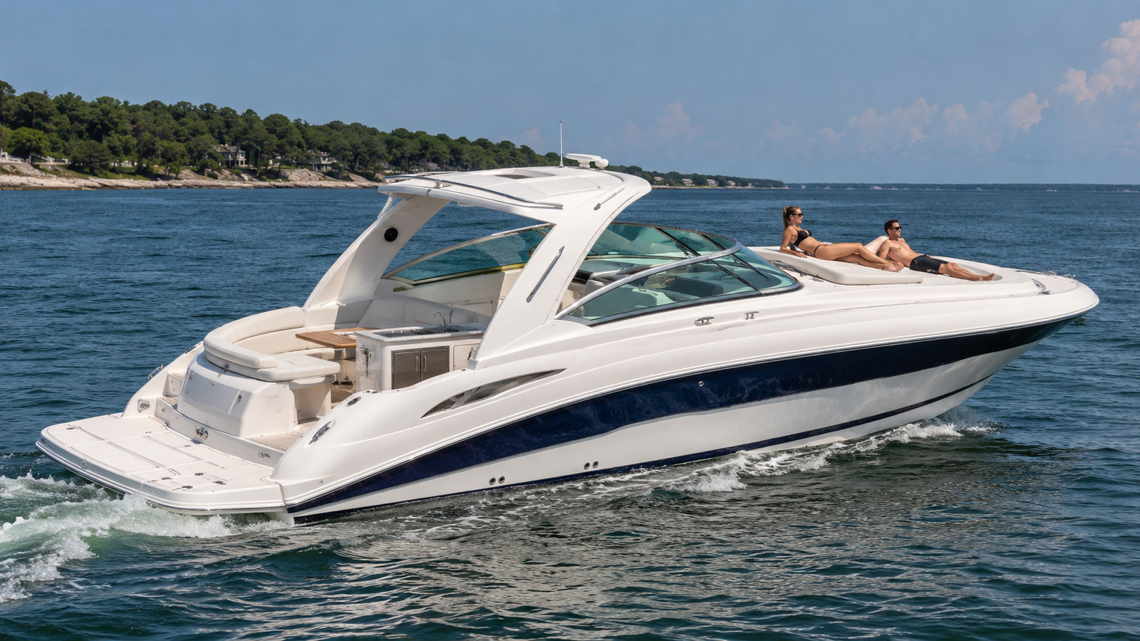 sea ray sun sport 350 bow sunpad 07