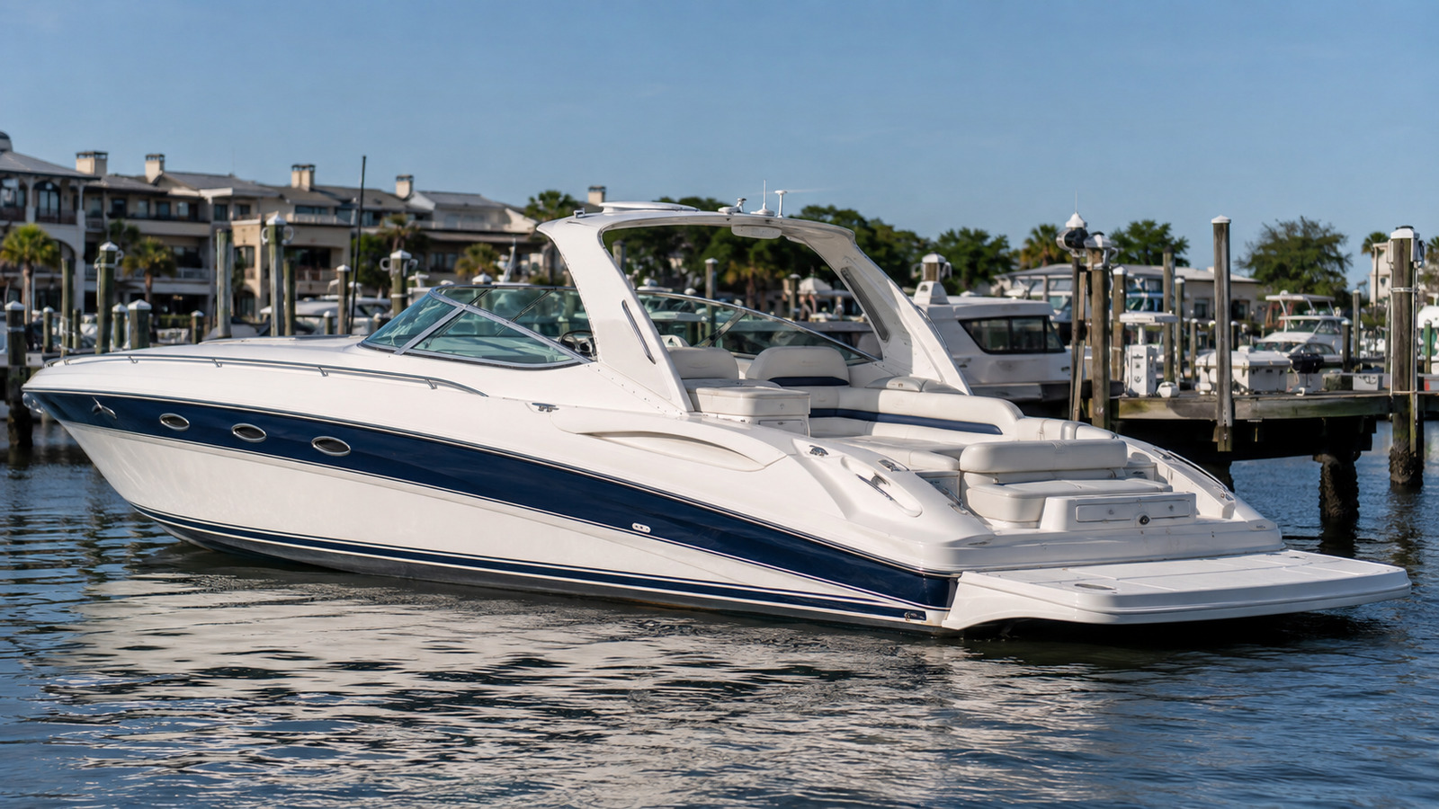sea ray sun sport 370 dockside profile 05